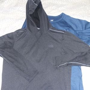 2 Northface longsleeve lightweight flashdry shirts